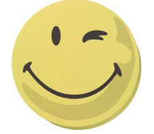 FRANKEN Moderationskarten Ø 9,5 cm gelb