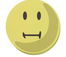 FRANKEN Moderationskarten Ø 9,5 cm gelb