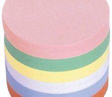 magnetoplan Moderationskarten Ø 14,0 cm rosa, grün, gelb, weiß, blau, orange