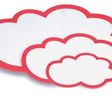 magnetoplan Moderationskarten 23,0 x 14,5 cm weiß/rot