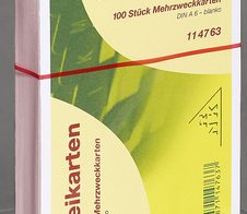 RNK-Verlag Karteikarten DIN A6 blanko rosa