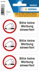 HERMA Hinweisetiketten Keine Werbung