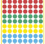 AVERY Zweckform Klebepunkte Ø 8,0 mm rot, weiß, grün, blau, gelb, schwarz