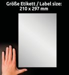 AVERY Zweckform Typenschildetiketten 210,0 x 297,0 mm
