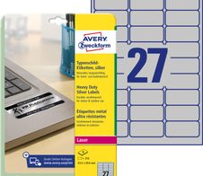 AVERY Zweckform Typenschildetiketten 63,5 x 29,6 mm