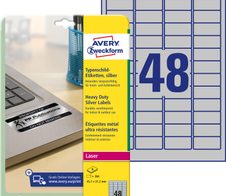 AVERY Zweckform Typenschildetiketten 45,7 x 21,2 mm