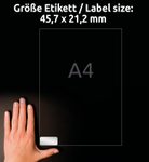 AVERY Zweckform Typenschildetiketten 45,7 x 21,2 mm