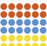 HERMA Klebepunkte Ø 12,0 mm rot, blau, gelb, grün