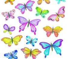 AVERY Zweckform Aufkleber Schmetterlinge