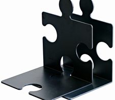 HAN Buchstützen 12,3 x 14,2 x 17,1 cm schwarz