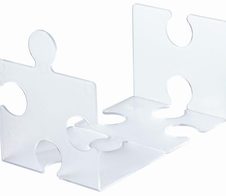 HAN Buchstützen 12,3 x 14,2 x 17,1 cm transparent