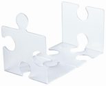 HAN Buchstützen 12,3 x 14,2 x 17,1 cm transparent