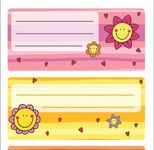 HERMA Schuletiketten Blume