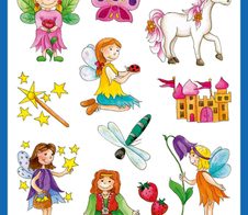 AVERY Zweckform Aufkleber Feen