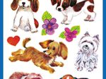 AVERY Zweckform Aufkleber Hunde