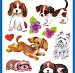 AVERY Zweckform Aufkleber Hunde