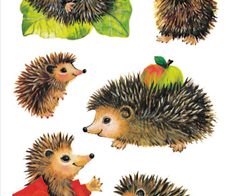 AVERY Zweckform Aufkleber Igel