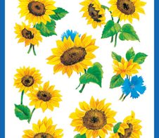 AVERY Zweckform Aufkleber Blumen