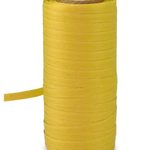 PRÄSENT Baumwollbänder 5 mm x 100 m gelb