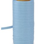 PRÄSENT Baumwollbänder 5 mm x 100 m hellblau