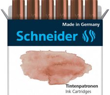 Schneider Tintenpatronen für Füller cognac