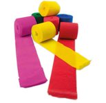 WEROLA Krepppapier Dekobänder 38 g/m² farbsortiert