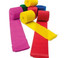 WEROLA Krepppapier Dekobänder 38 g/m² farbsortiert