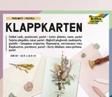 folia Faltkarten mit Briefumschlägen DIN A6 pastell