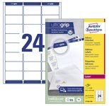 AVERY Zweckform Etiketten L7159-100 weiß 63,5 x 33,9 mm