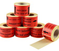 EICHNER Warnetiketten 100,0 x 50,0 mm