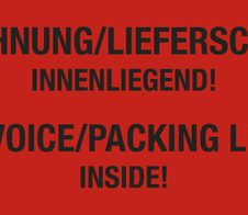 EICHNER Warnetiketten 100,0 x 50,0 mm