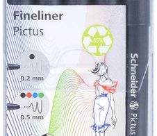 Schneider Fineliner-Set 0.2 + 0.5 mm Schwarz