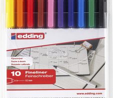 edding 89 Office Liner Fineliner 0.3 mm Mehrfarbig