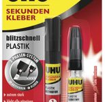UHU Sekundenkleber Aktivator-Stift (3,0 ml), Sekundenkleber (2,0 g)