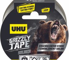 UHU Gewebebänder Grizzly Tape 49 mm x 25 m silber