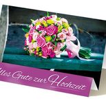 LUMA Glückwunschkarte Hochzeit Rosenstrauß  DIN B6