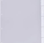 DURABLE Ordnerregister Vollformat, Überbreite blanko DIN A4