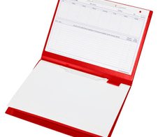 BOI DOKUTECH Patienten-Dokumentationsmappe für DIN A4 quer rot