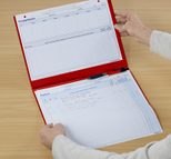 BOI DOKUTECH Patienten-Dokumentationsmappe für DIN A4 quer rot
