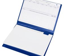 BOI DOKUTECH Patienten-Dokumentationsmappe für DIN A4 quer blau