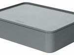 HAN Aufbewahrungsbox 26,0 x 19,5 x 6,8 cm grau