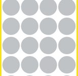 AVERY Zweckform Klebepunkte Ø 18,0 mm grau