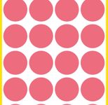 AVERY Zweckform Klebepunkte Ø 18,0 mm leuchtrot