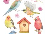 HERMA Aufkleber Vögel