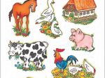 HERMA Aufkleber Bauernhoftiere