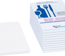 KÖNIG & EBHARDT Notizzettel geleimt 7.5 cm  x 14 cm weiß