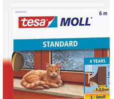 tesa Dichtungsbänder tesamoll I-Profil 9 mm x 6 m braun
