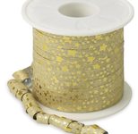 PRÄSENT Geschenkband Glitter 10 mm x 100 m gold