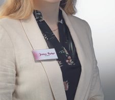 DURABLE Namensschilder transparent 7.5 cm x 4 cm