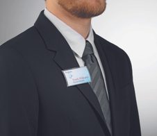 DURABLE Namensschilder transparent 4 cm x 7.5 cm